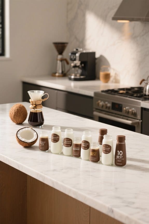 coconut milk coffee creamers