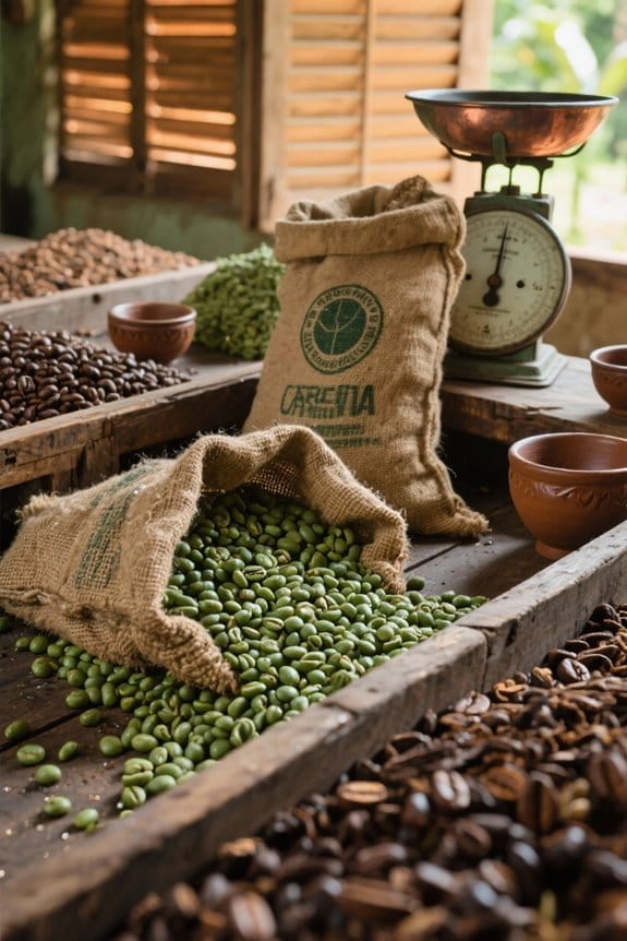 coffee beans export journey