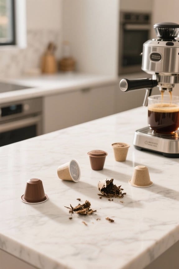compostable pods decompose gradually