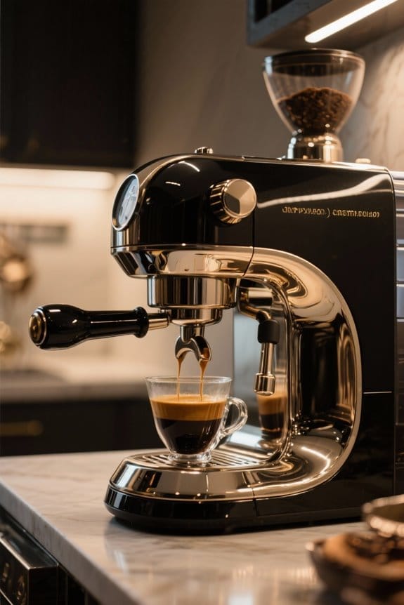 manual espresso machine selection