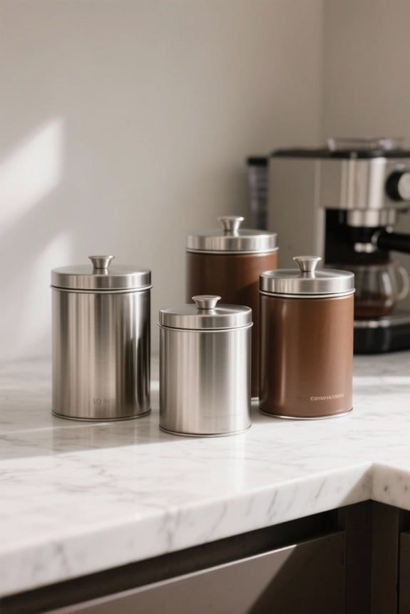 stylish stainless steel storage