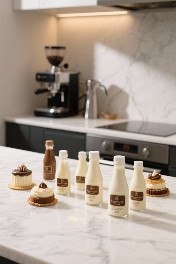 top white chocolate sauces